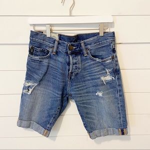 Abercrombie and Fitch | Distressed denim shorts